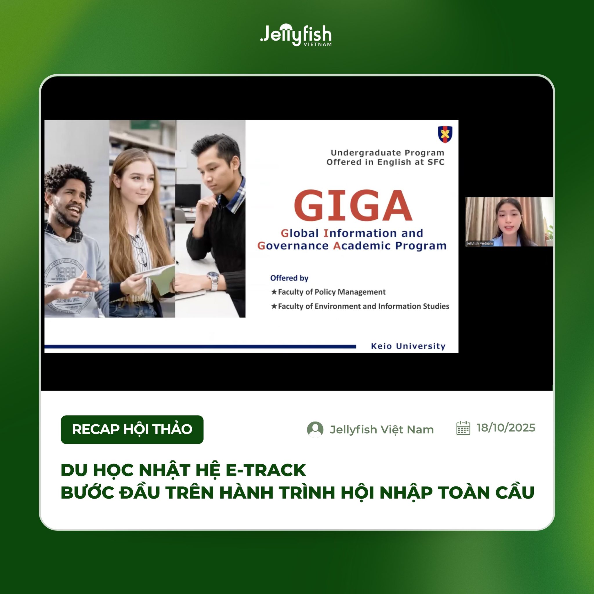Recap hội thảo Jellyfish: Du học Nhật hệ E-track - Bước đầu trên hành trình hội nhập toàn cầu