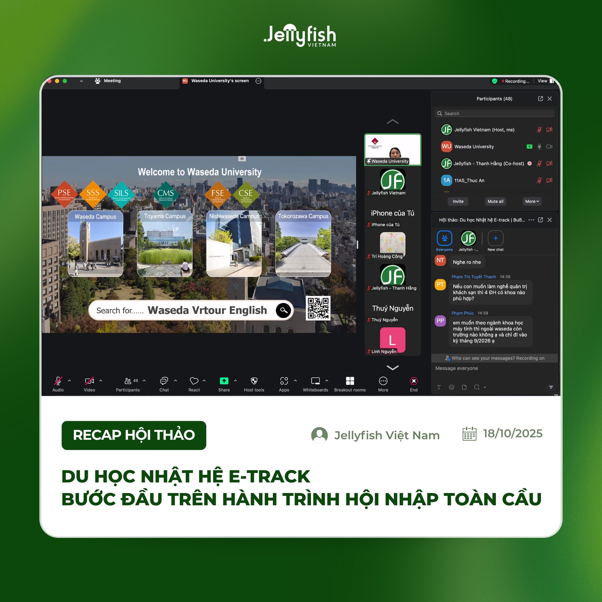 Recap hội thảo Jellyfish: Du học Nhật hệ E-track - Bước đầu trên hành trình hội nhập toàn cầu