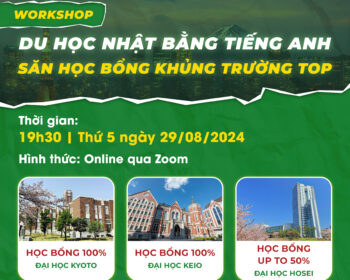 Worskshop Du học Nhật bằng tiếng Anh