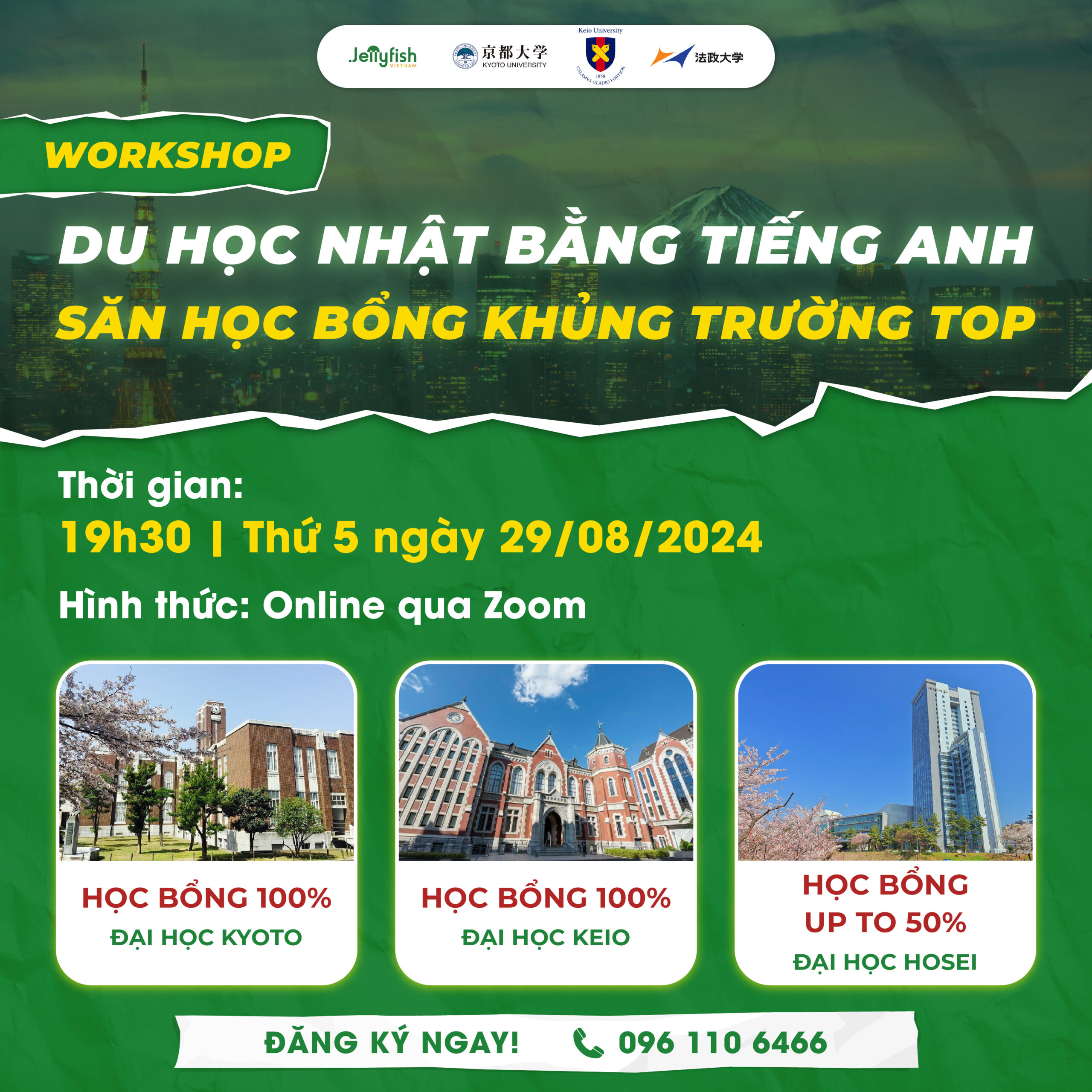 Worskshop Du học Nhật bằng tiếng Anh