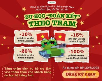 Ưu đãi du học theo team