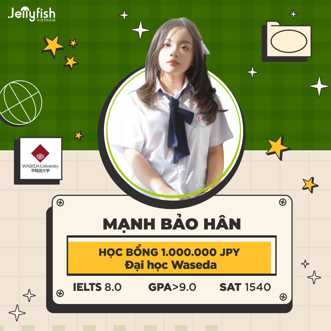 Mạnh Bảo Hân - Học bổng 1.000.000 JPY | Đại học Waseda
