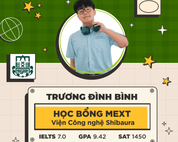 Học sinh đỗ học bổng MEXT