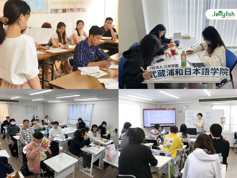 Lớp học tại trường Nhật ngữ Musashi Urawa