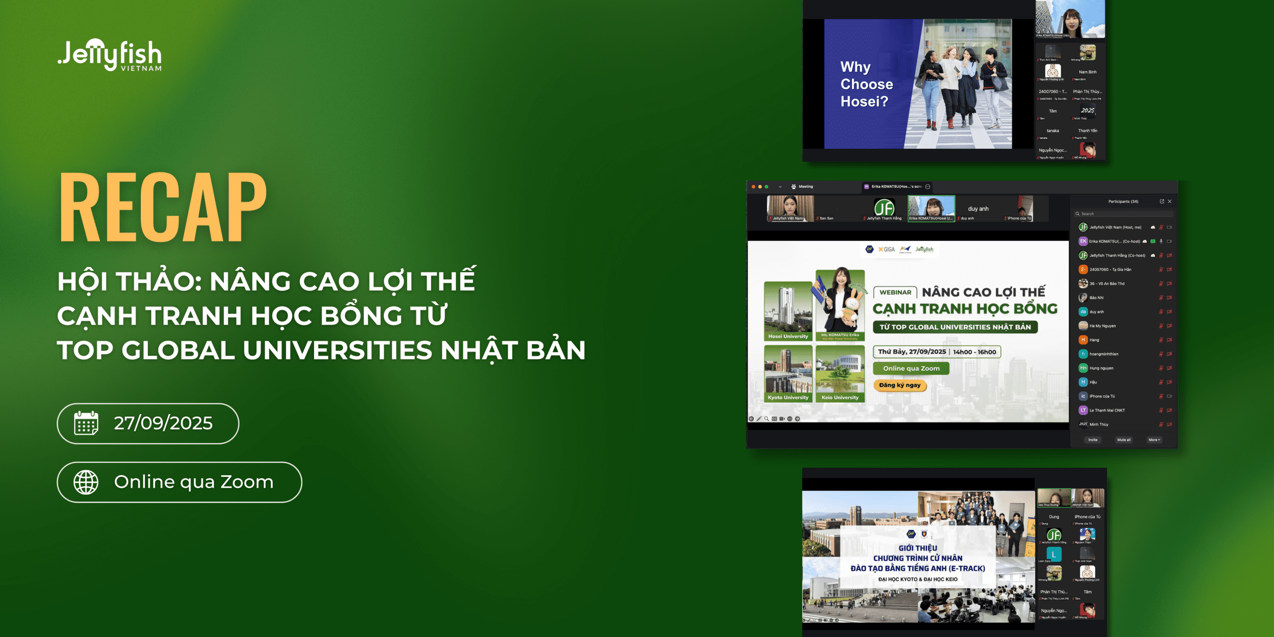 Recap hội thảo: Nâng cao lợi thế cạnh tranh học bổng từ TOP Global Universities Nhật Bản