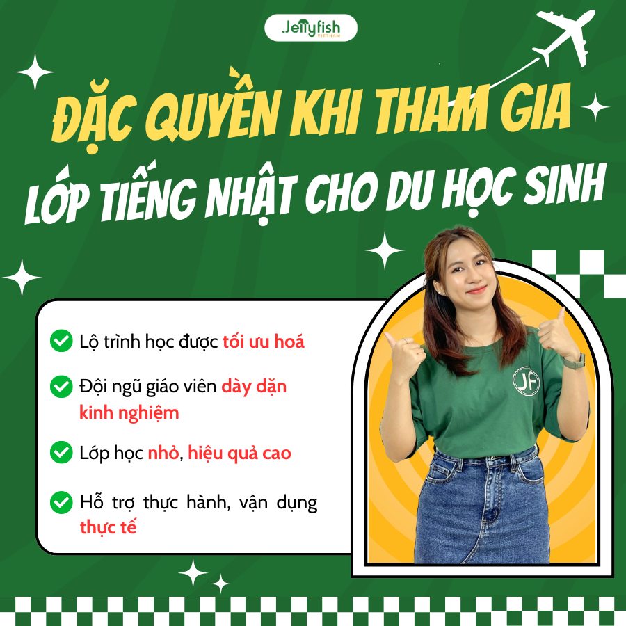 Đặc quyền khi tham gia lớp tiếng Nhật dành cho du học sinh