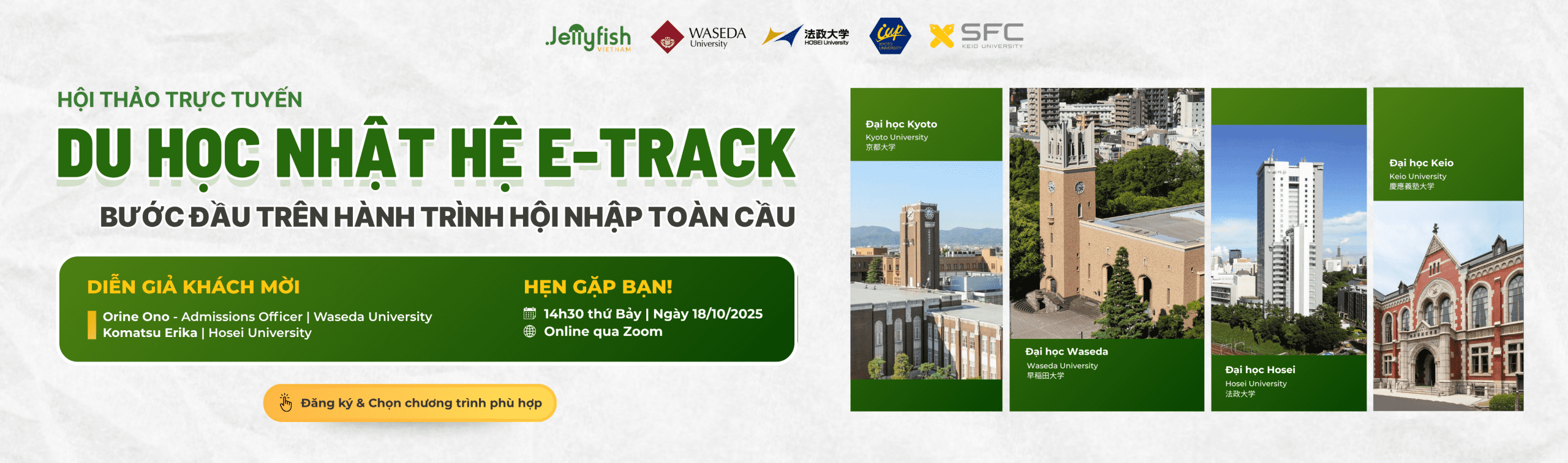 hội thảo Du học Nhật hệ Etrack Jellyfish Việt Nam