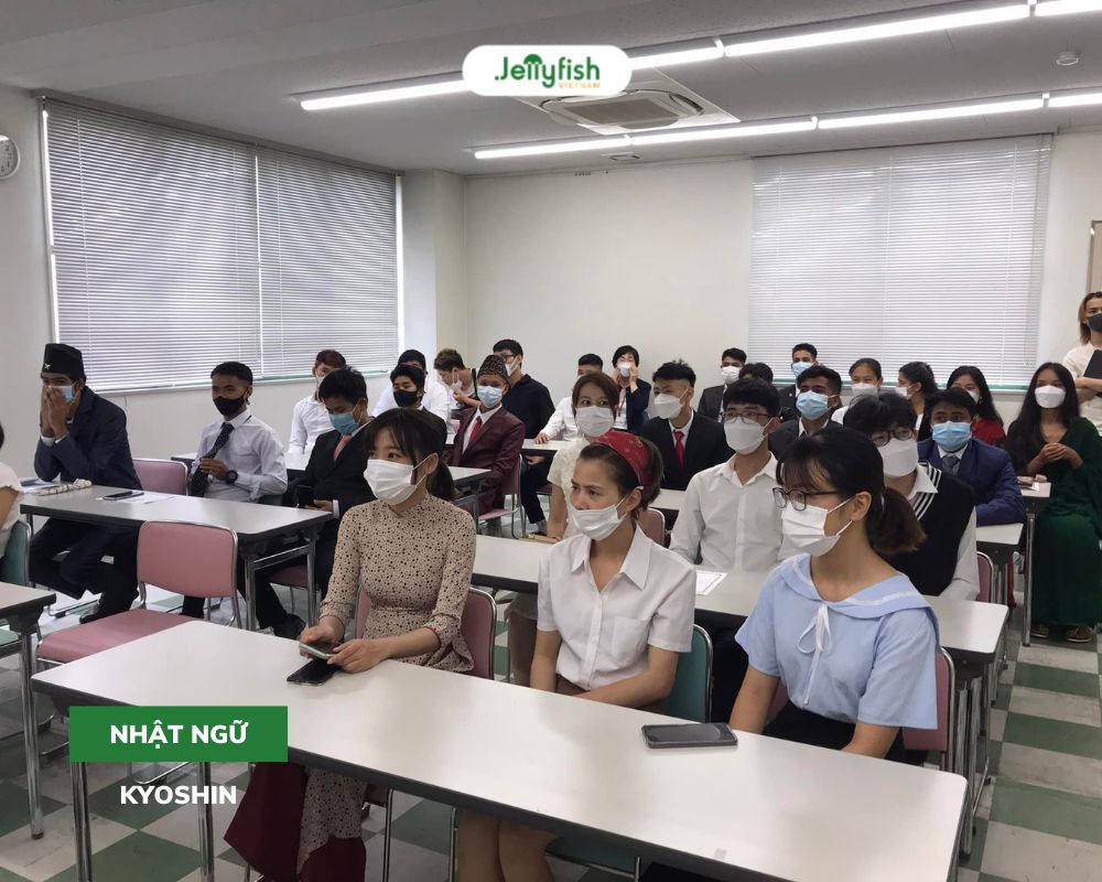 Lớp học tại trường Nhật ngữ Kyoshin